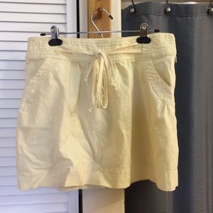 •Linen Bouble Tie Skirt•